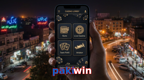 Main screen of Pakiwin app page for PK players